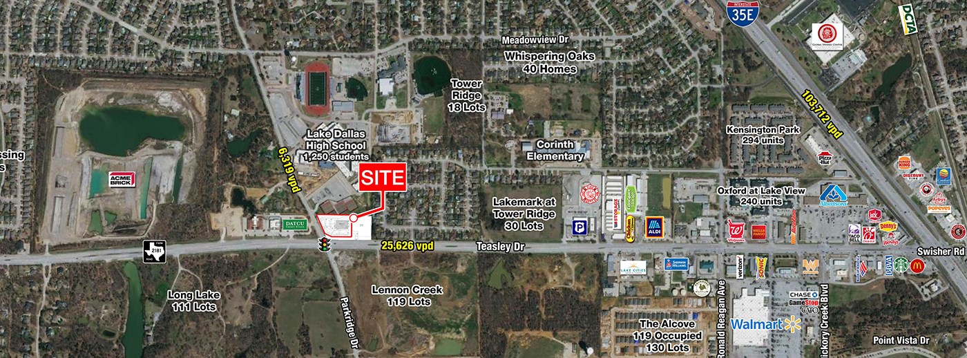 NEC Teasley Dr & Parkridge Dr
